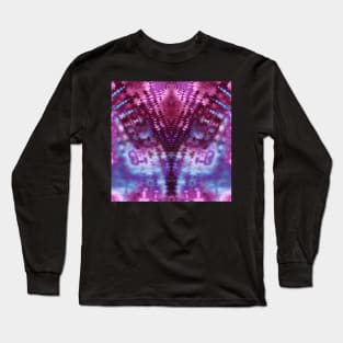 Fractal Tie Dye Spring Sunrise Long Sleeve T-Shirt